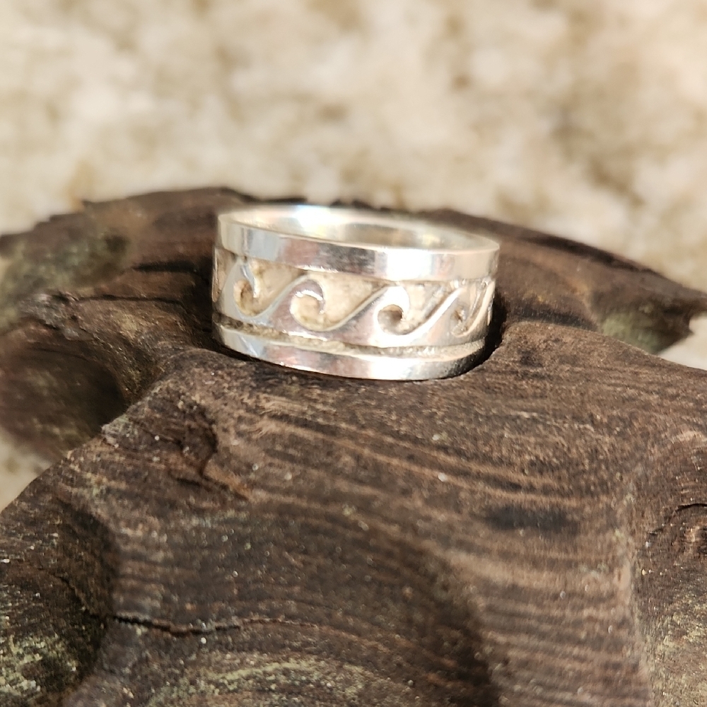 Sterling Silver Wave Ring